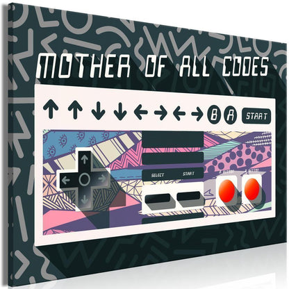 Canvas Print - Mother of All Codes (1 Part) Wide-ArtfulPrivacy-Wall Art Collection