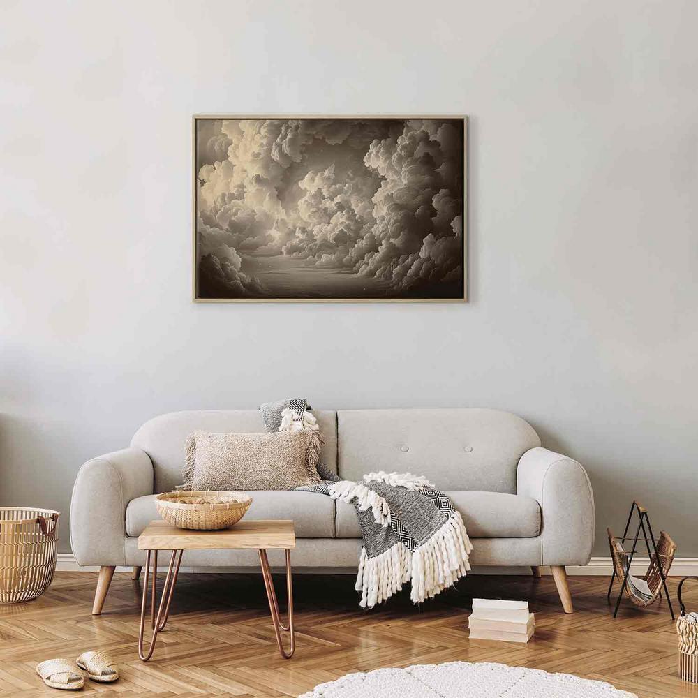 Canvas Print - Whisper of Illuminated Clouds: Soft Play of Light in the Theater of the Heavens