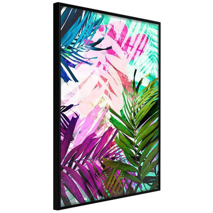 Botanical Wall Art - Vibrant Jungle-artwork for wall with acrylic glass protection