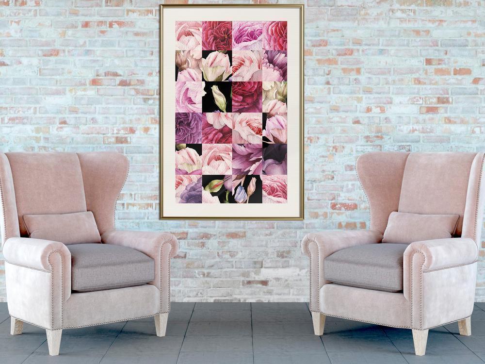 Botanical Wall Art - Floral Jigsaw-artwork for wall with acrylic glass protection