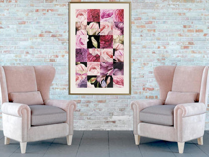 Botanical Wall Art - Floral Jigsaw-artwork for wall with acrylic glass protection