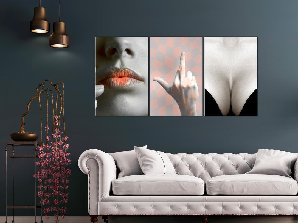 Canvas Print - Femininity (3 Parts)-ArtfulPrivacy-Wall Art Collection