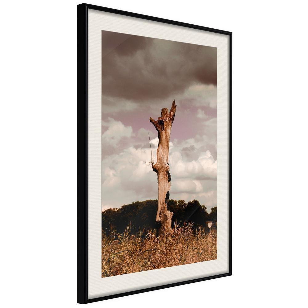 Autumn Framed Poster - Loneliness in Nature-artwork for wall with acrylic glass protection