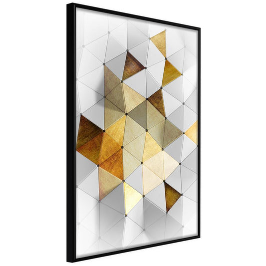 Golden Art Poster - Gold-Plated Enamel-artwork for wall with acrylic glass protection