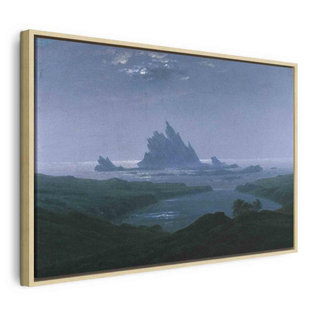 Canvas Print - Cliff reef on the beach (Caspar David Friedrich)