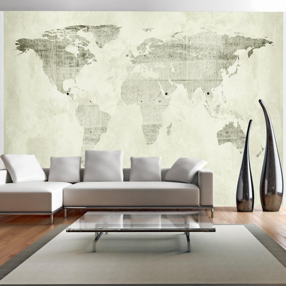 Wall Mural - Green continents-Wall Murals-ArtfulPrivacy