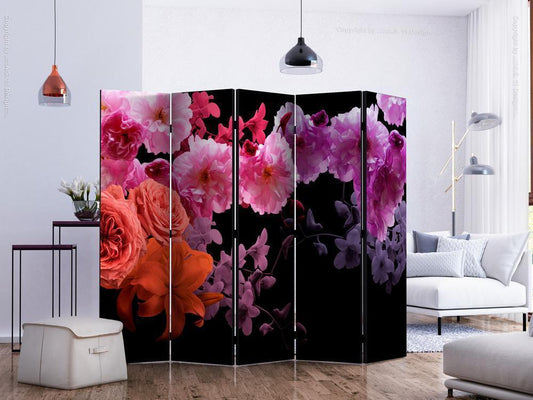 Decorative partition-Room Divider - Spring Cocktail II-Folding Screen Wall Panel by ArtfulPrivacy