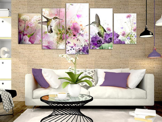 Canvas Print - Colourful Nature (5 Parts) Wide-ArtfulPrivacy-Wall Art Collection