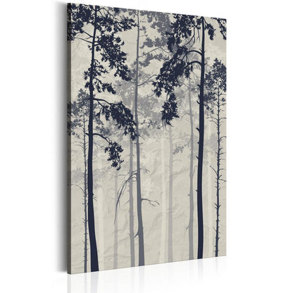 Canvas Print - Forest In Fog-ArtfulPrivacy-Wall Art Collection