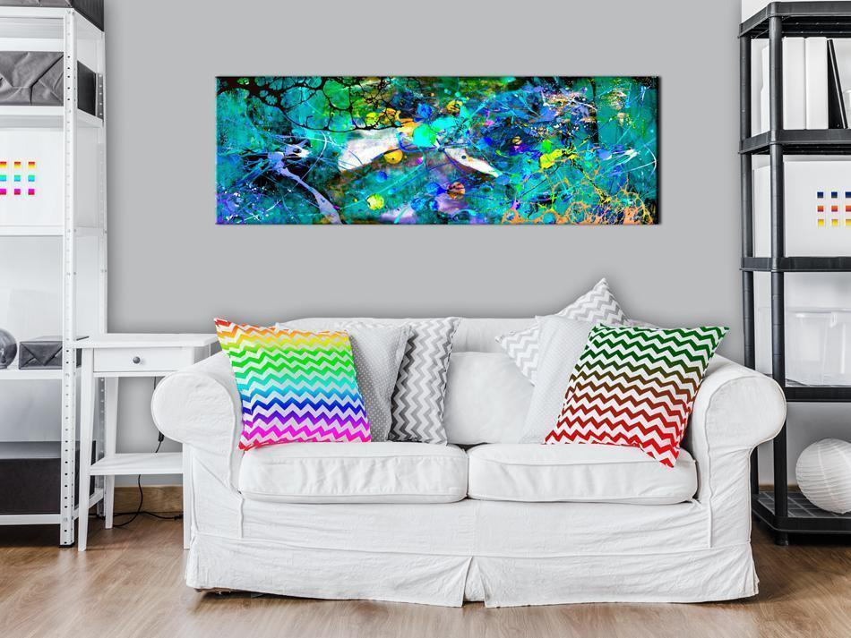 Canvas Print - Sapphire Jungle-ArtfulPrivacy-Wall Art Collection