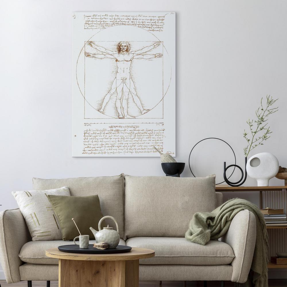 Canvas Print - Vitruvian Man (Proportions of the human body according to Vitruvius)-ArtfulPrivacy-Wall Art Collection
