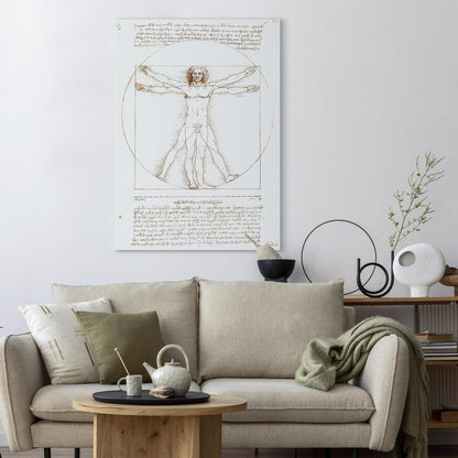 Canvas Print - Vitruvian Man (Proportions of the human body according to Vitruvius)-ArtfulPrivacy-Wall Art Collection