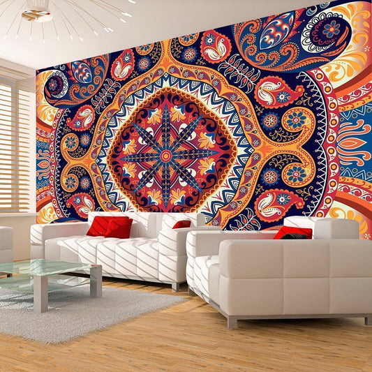 Wall Mural - Exotic mosaic-Wall Murals-ArtfulPrivacy