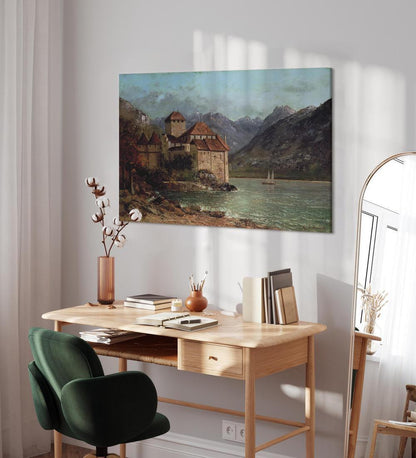 Canvas Print - Chillon Castle-ArtfulPrivacy-Wall Art Collection