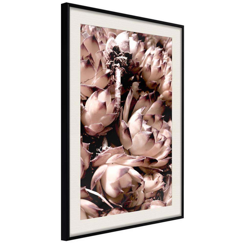 Autumn Framed Poster - Autumnal Flowers-artwork for wall with acrylic glass protection