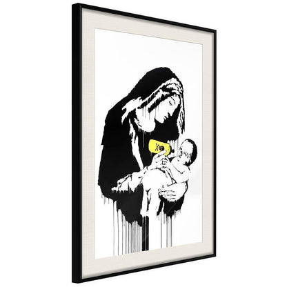 Urban Art Frame - Banksy: Toxic Mary-artwork for wall with acrylic glass protection