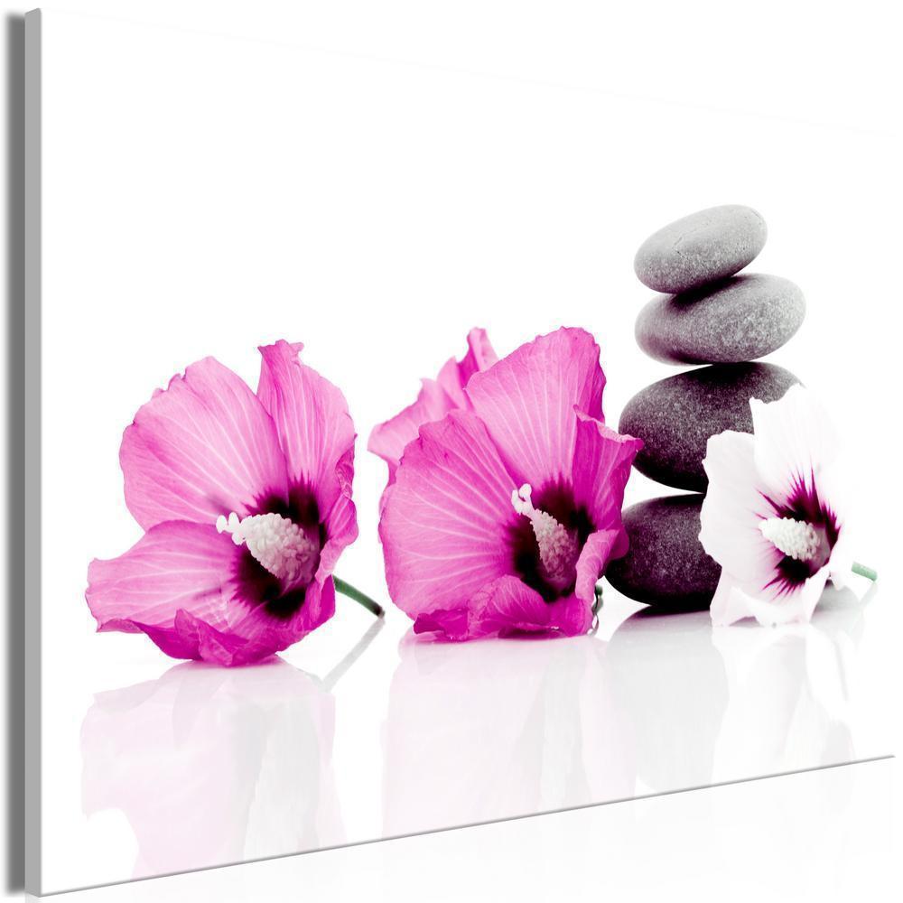 Canvas Print - Calm Mallow (1 Part) Wide Pink-ArtfulPrivacy-Wall Art Collection