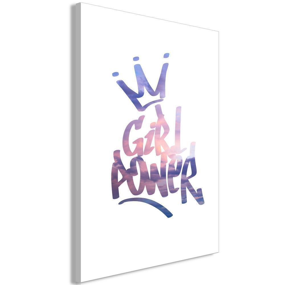 Canvas Print - Girl Power (1 Part) Vertical-ArtfulPrivacy-Wall Art Collection