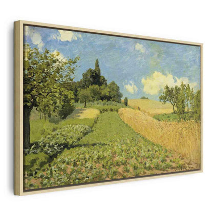 Canvas Print - The Cornfield (near Argenteuil) (Alfred Sisley)