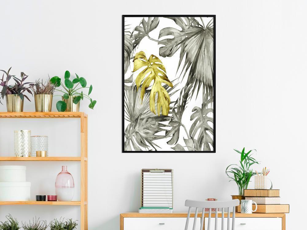 Botanical Wall Art - Extraordinary Leaf-artwork for wall with acrylic glass protection