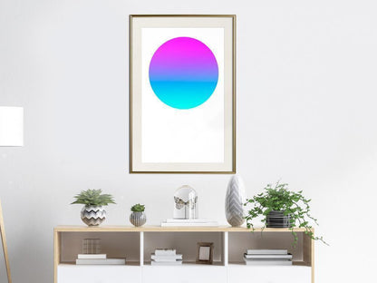Abstract Poster Frame - Ultraviolet II-artwork for wall with acrylic glass protection