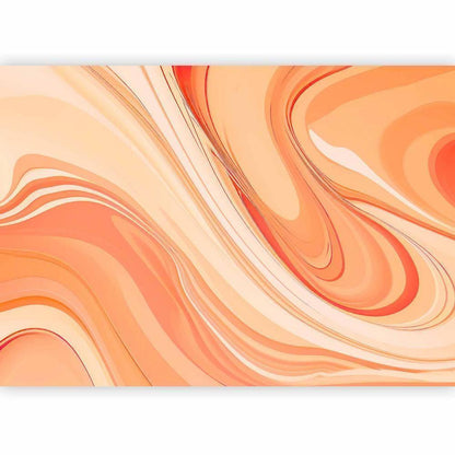 Wall Mural - Peach Abstraction - Abstraction with Smoothly Transitioning Colors in Orange Tones