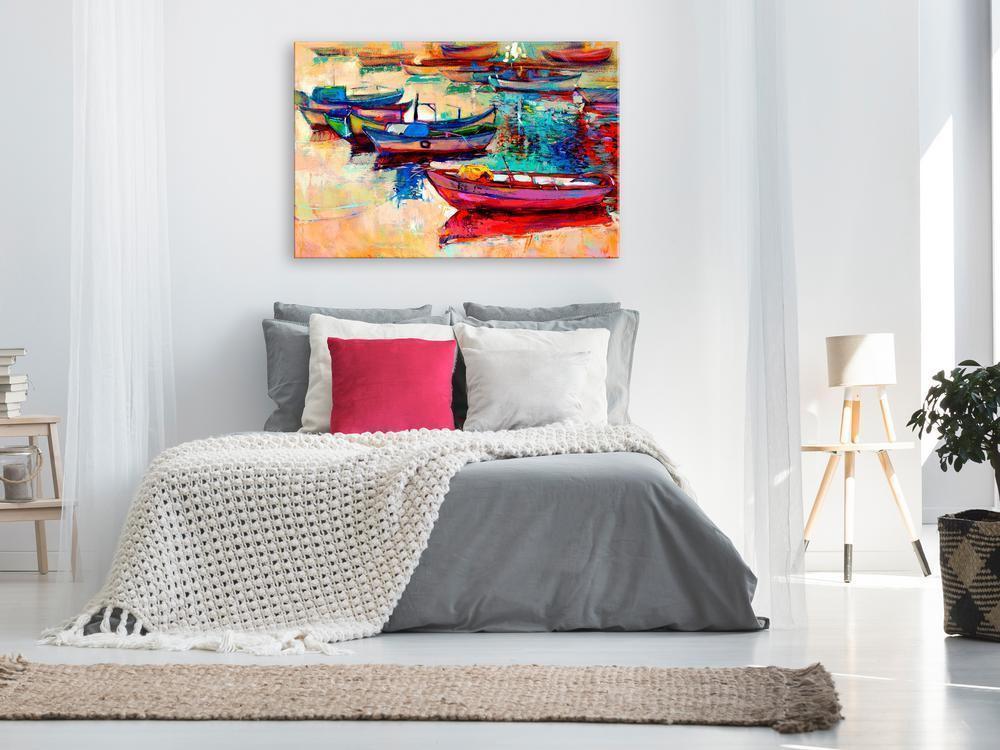 Canvas Print - Boats (1 Part) Wide-ArtfulPrivacy-Wall Art Collection