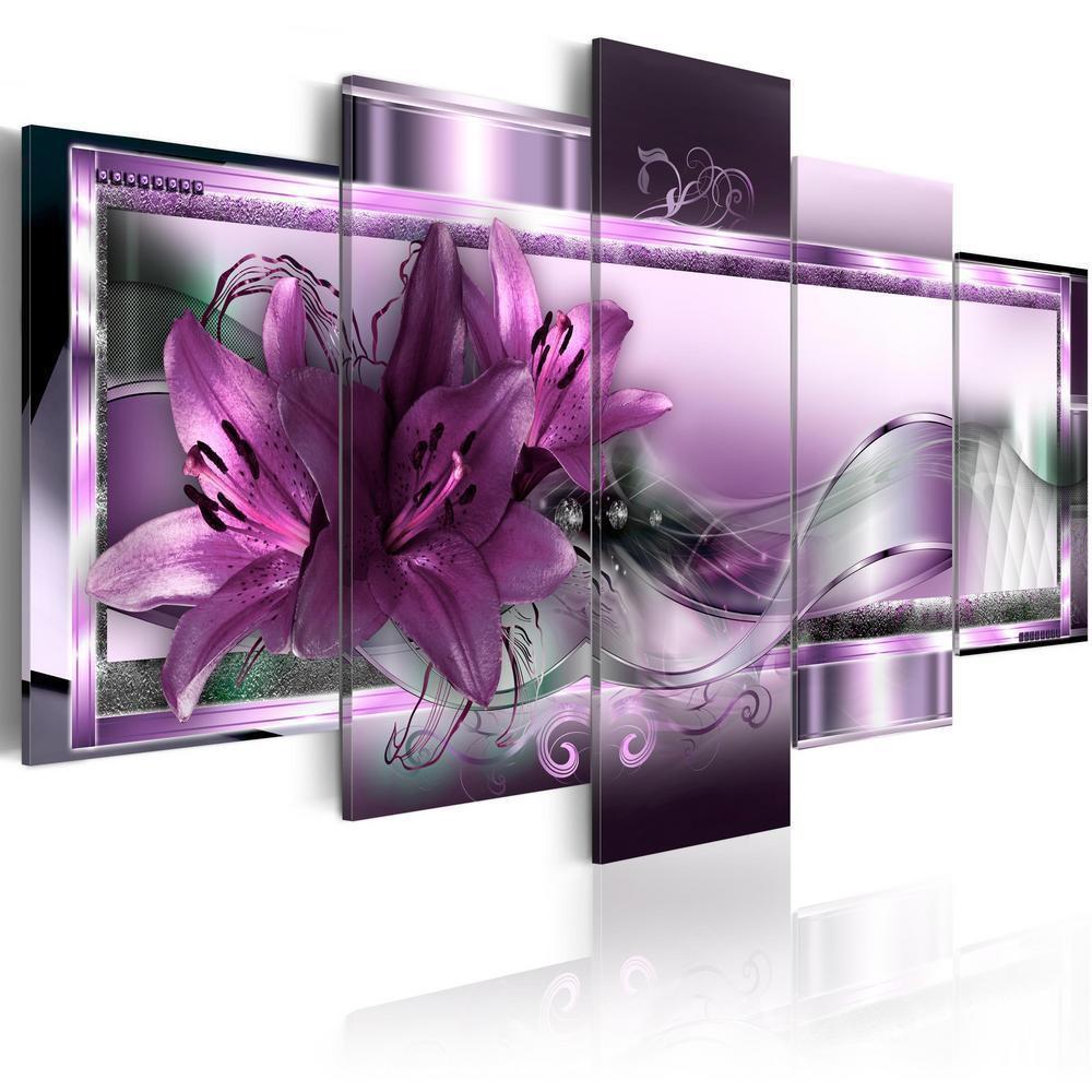 Canvas Print - Purple Lilies-ArtfulPrivacy-Wall Art Collection