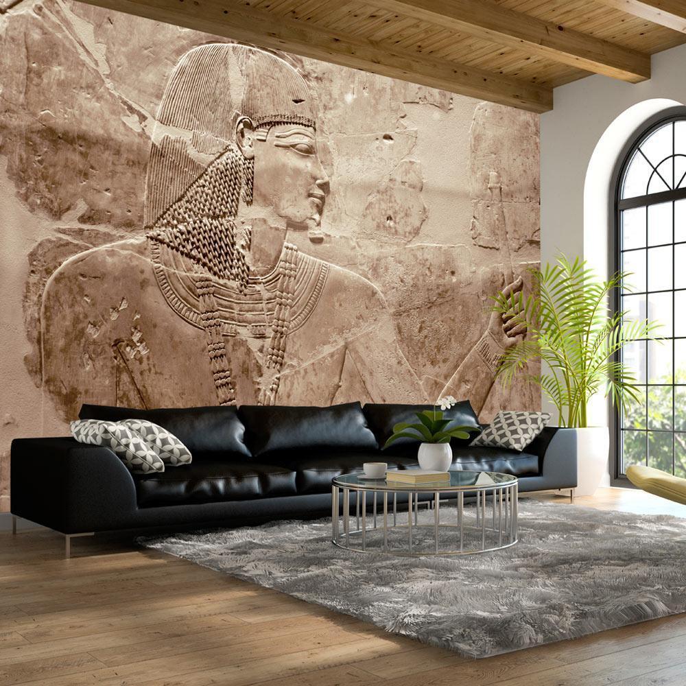 Wall Mural - Stone Pharaoh-Wall Murals-ArtfulPrivacy