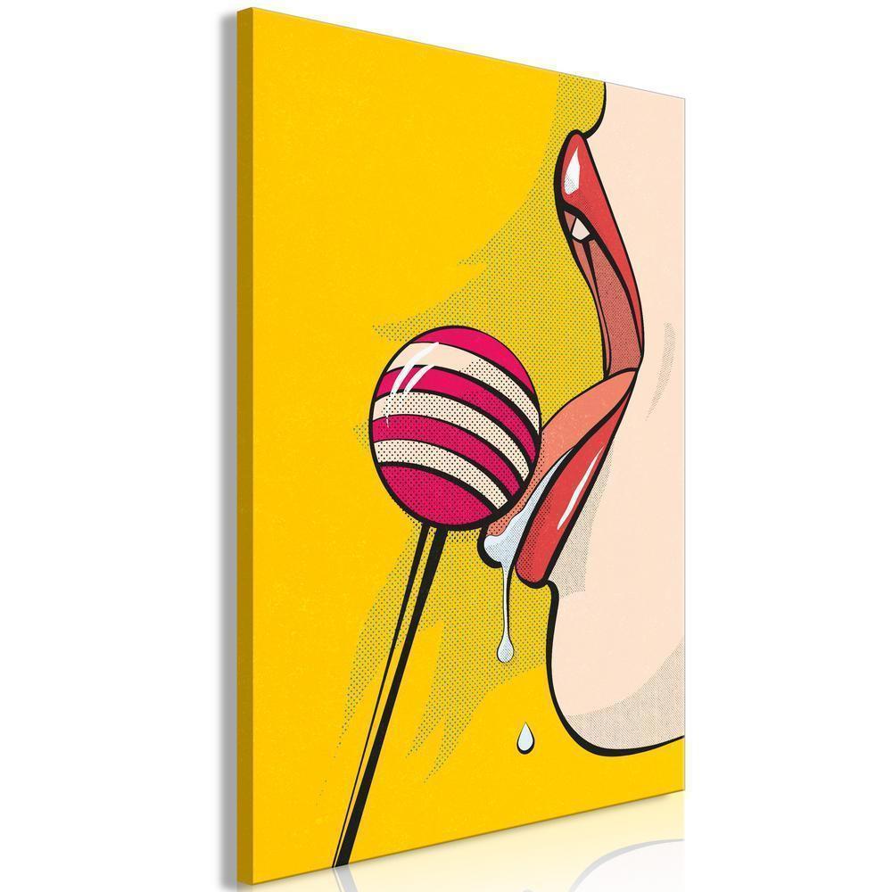 Canvas Print - Sweet Lollipop (1 Part) Vertical-ArtfulPrivacy-Wall Art Collection