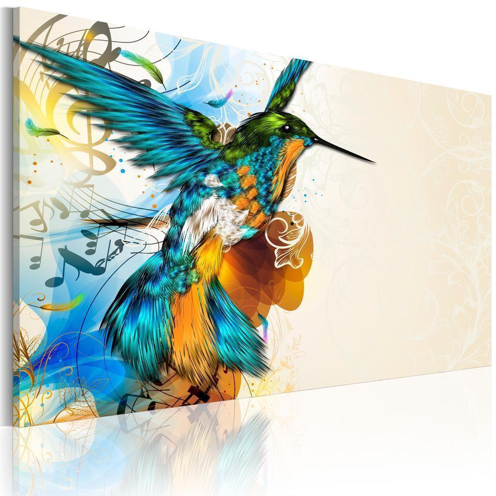 Canvas Print - Bird's music-ArtfulPrivacy-Wall Art Collection