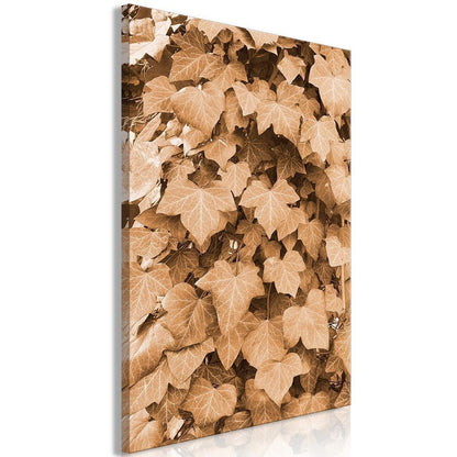 Canvas Print - Autumn Ivy (1 Part) Vertical-ArtfulPrivacy-Wall Art Collection