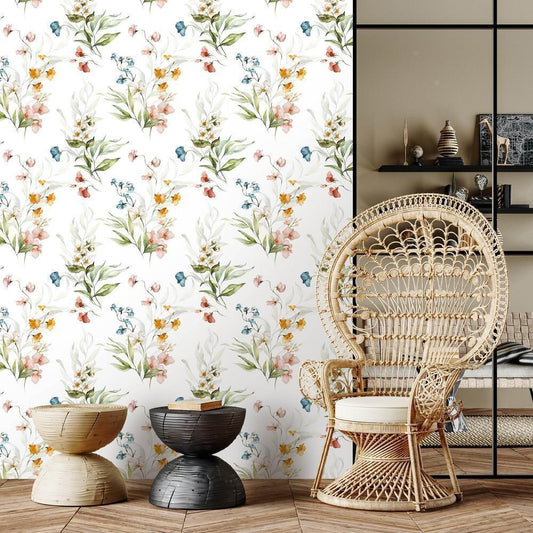 Classic Wallpaper made with non woven fabric - Wallpaper - Space in the Meadow - ArtfulPrivacy