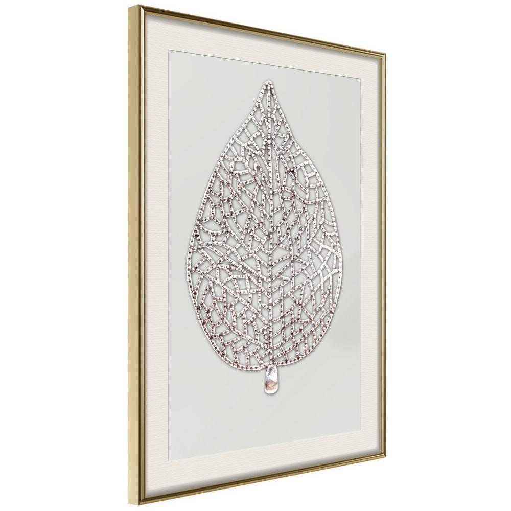 Abstract Poster Frame - Leaf-Shaped Pendant-artwork for wall with acrylic glass protection