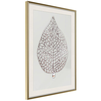Abstract Poster Frame - Leaf-Shaped Pendant-artwork for wall with acrylic glass protection