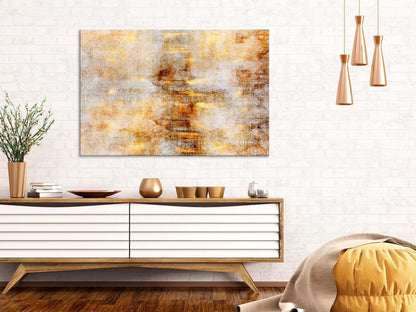 Canvas Print - Golden Lightning (1 Part) Wide-ArtfulPrivacy-Wall Art Collection