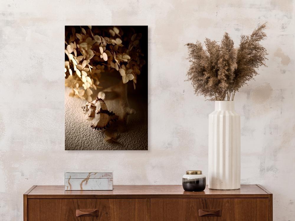 Canvas Print - Humming Seashell (1 Part) Vertical-ArtfulPrivacy-Wall Art Collection