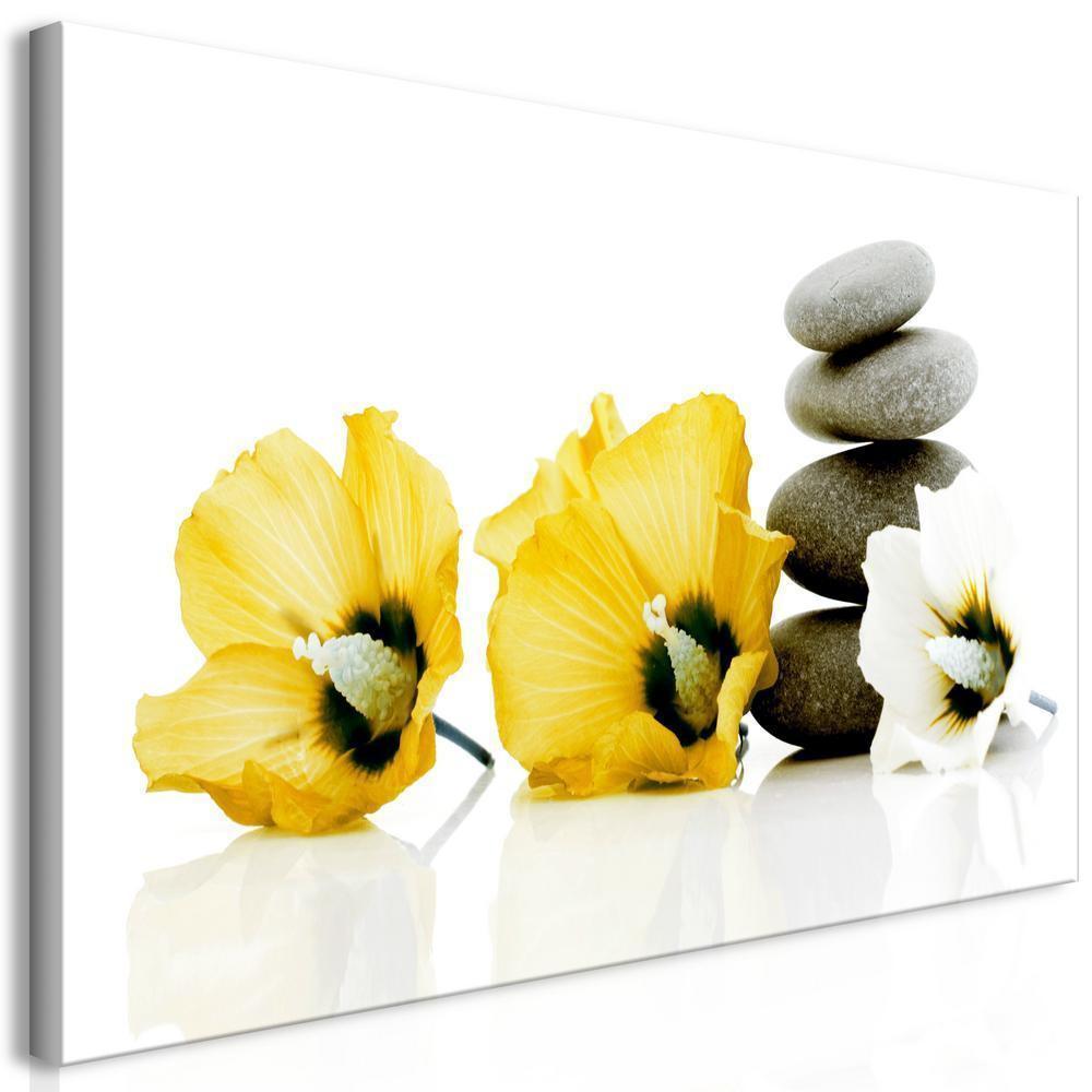 Canvas Print - Calm Mallow (1 Part) Yellow-ArtfulPrivacy-Wall Art Collection