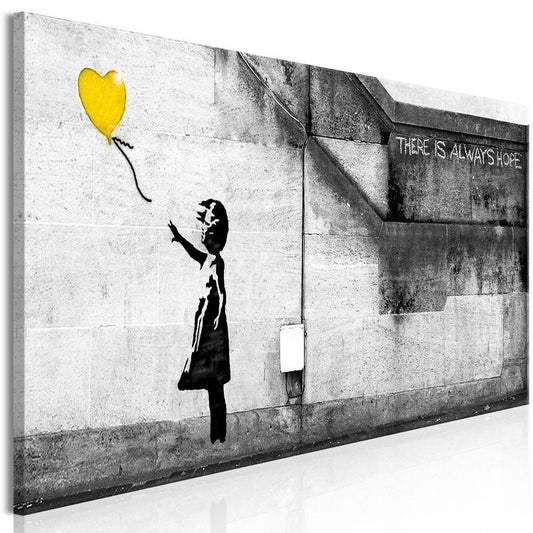 Canvas Print - There is Always Hope (1 Part) Narrow Yellow-ArtfulPrivacy-Wall Art Collection