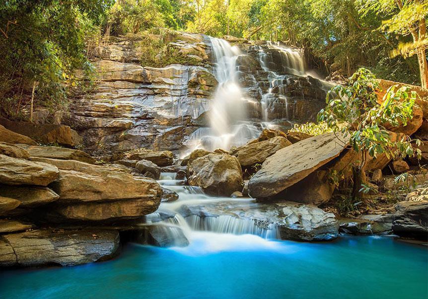 Wall Mural - Waterfall in Chiang Mai Thailand