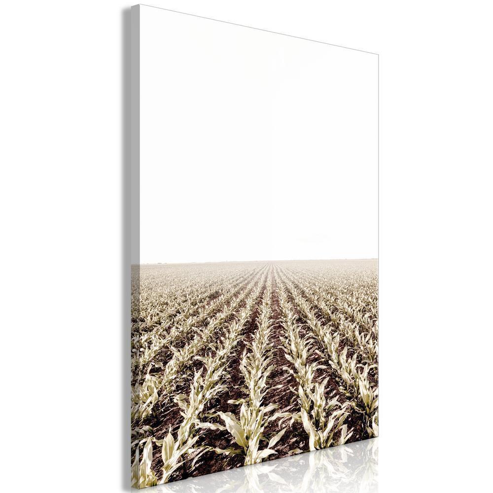 Canvas Print - Corn Field (1 Part) Vertical-ArtfulPrivacy-Wall Art Collection