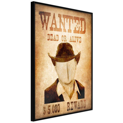 Typography Framed Art Print - Long Time Ago in the Wild West-artwork for wall with acrylic glass protection