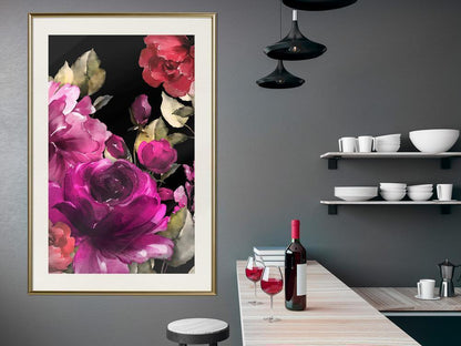 Botanical Wall Art - Summer Night's Dream I-artwork for wall with acrylic glass protection