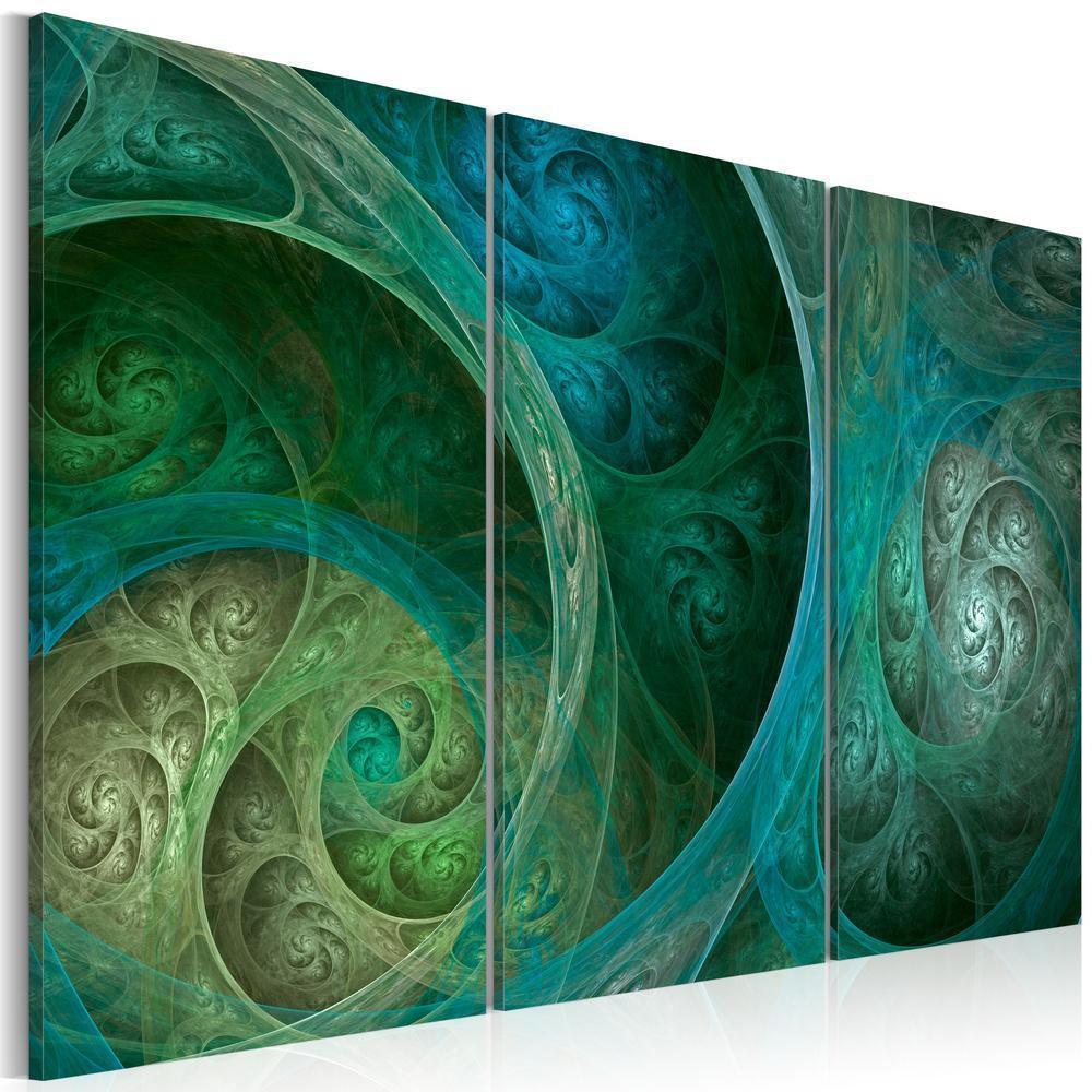 Canvas Print - Turquoise oriental inspiration-ArtfulPrivacy-Wall Art Collection