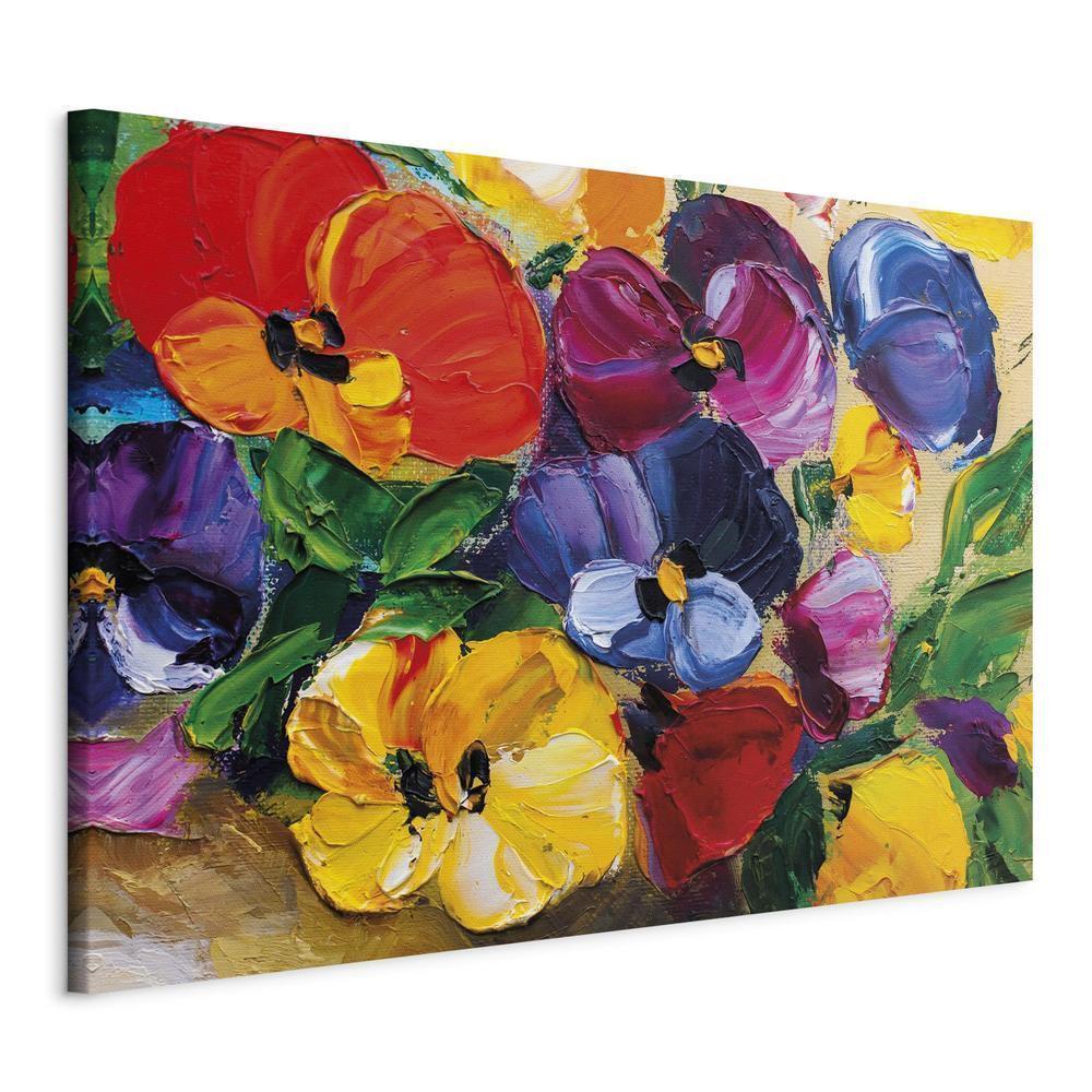 Canvas Print - Spring Pansies-ArtfulPrivacy-Wall Art Collection