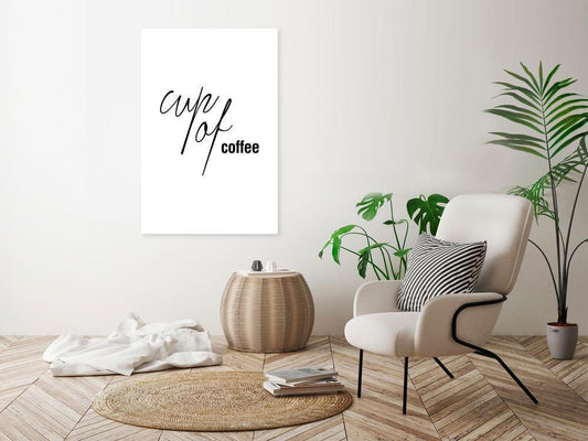 Canvas Print - Cup of Coffee (1 Part) Vertical-ArtfulPrivacy-Wall Art Collection