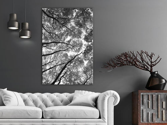 Canvas Print - High Trees (1 Part) Vertical-ArtfulPrivacy-Wall Art Collection