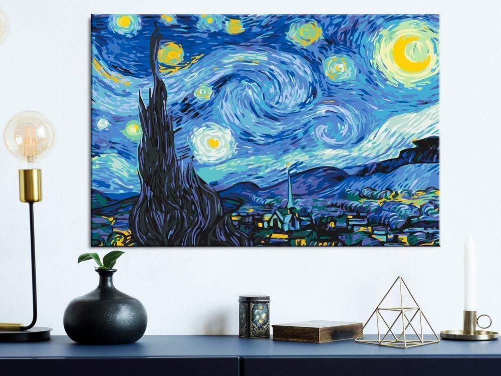 Start learning Painting - Paint By Numbers Kit - Van Gogh's Starry Night - new hobby