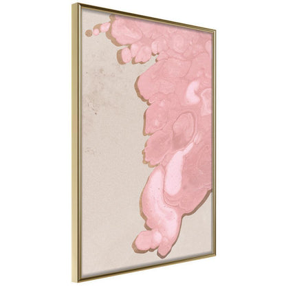 Abstract Poster Frame - Pink River-artwork for wall with acrylic glass protection