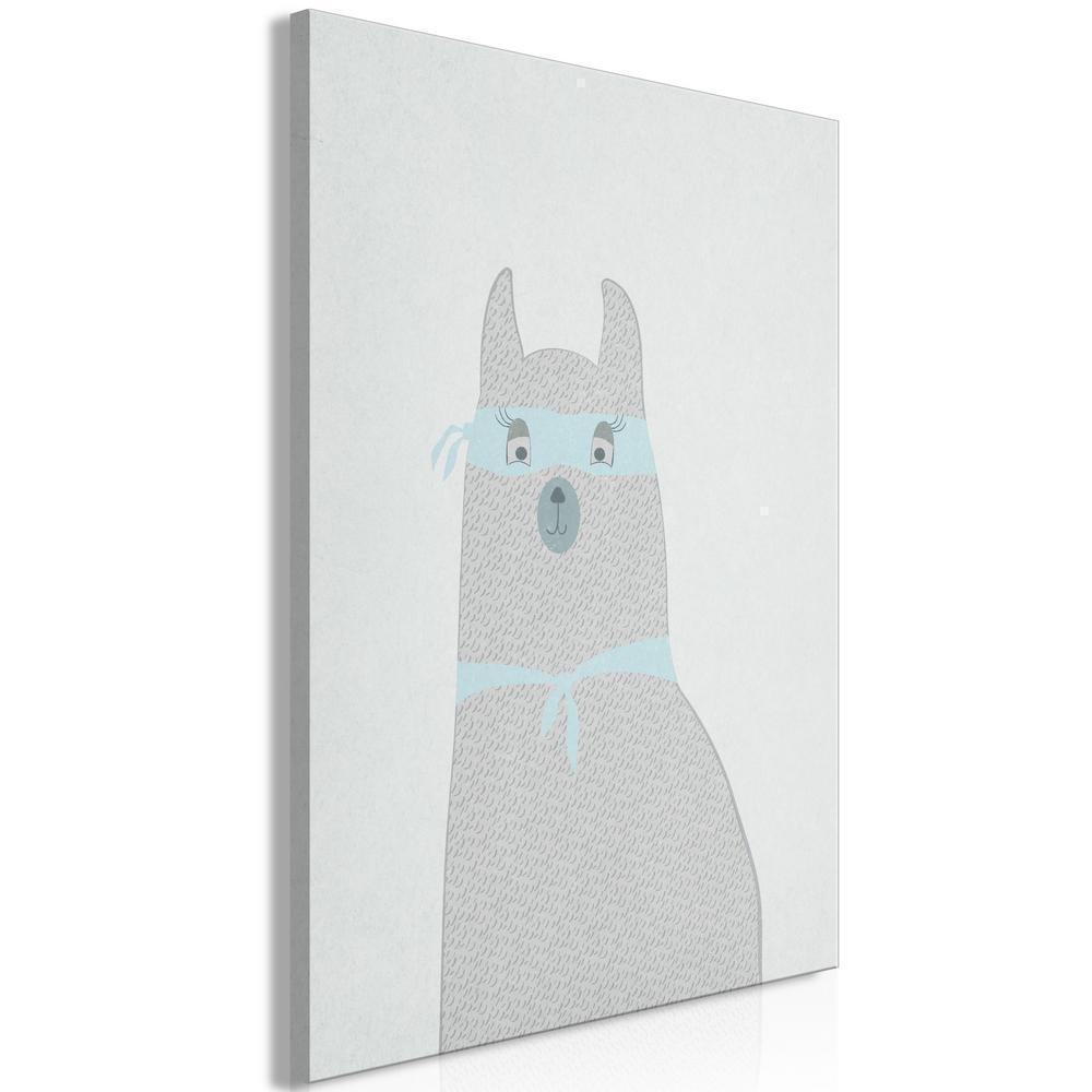 Canvas Print - Mysterious Lama (1 Part) Vertical-ArtfulPrivacy-Wall Art Collection